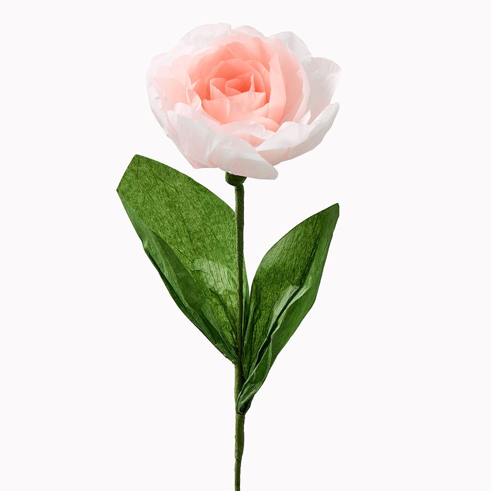 Pink Rose Paper Flower