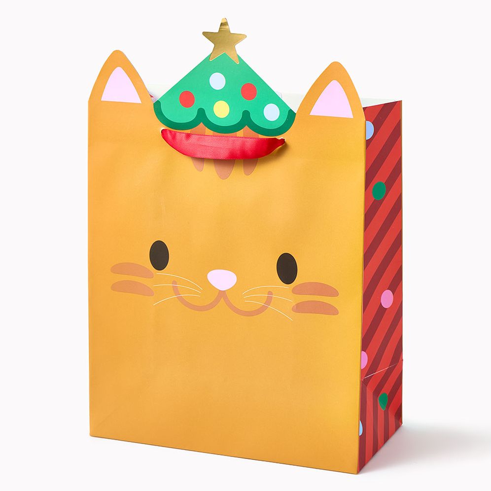 Tree Cat Diecut Medium Gift Bag