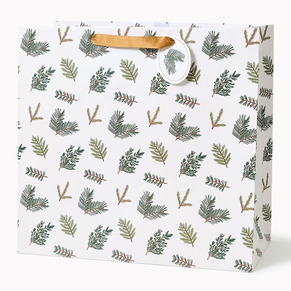 Evergreen Branches Large Gift Bag