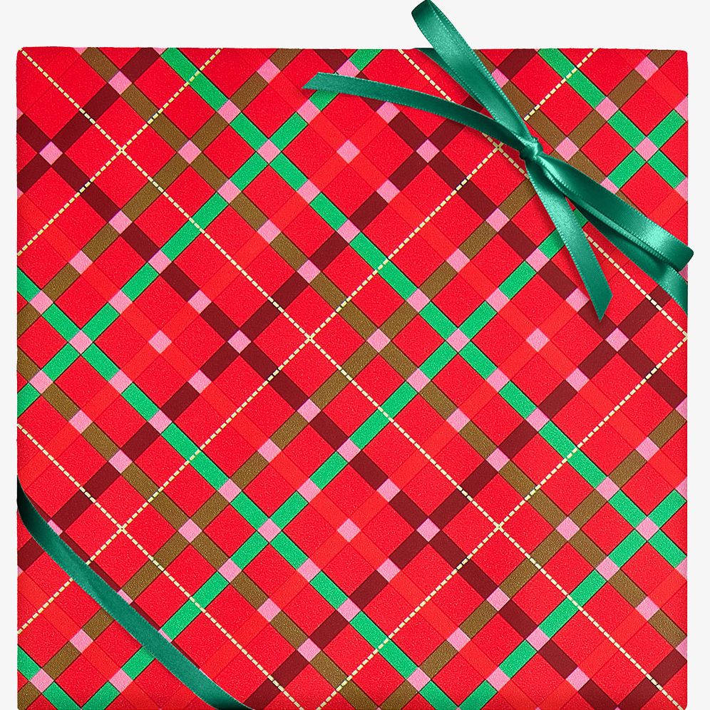 Holidazzle Plaid Stone Wrapping Paper