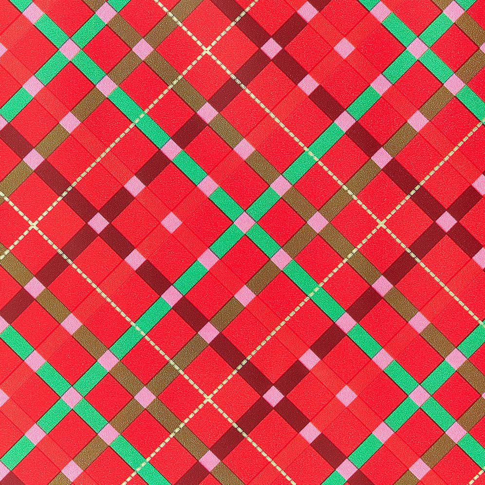 Holidazzle Plaid Stone Wrapping Paper