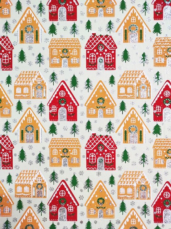 Gingerbread Houses Handmade Paper