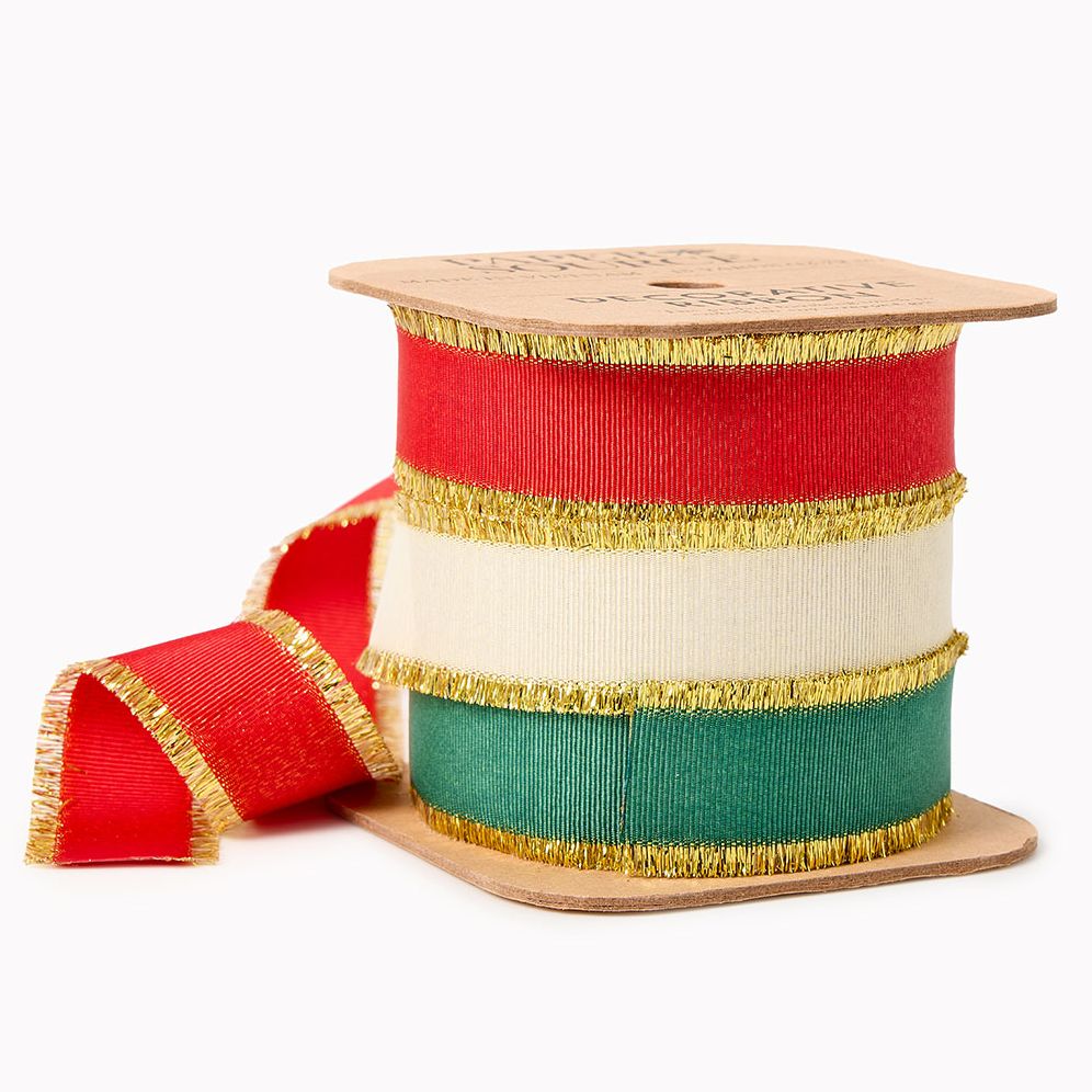 Grosgrain Fringe Ribbon Stack Set of 3