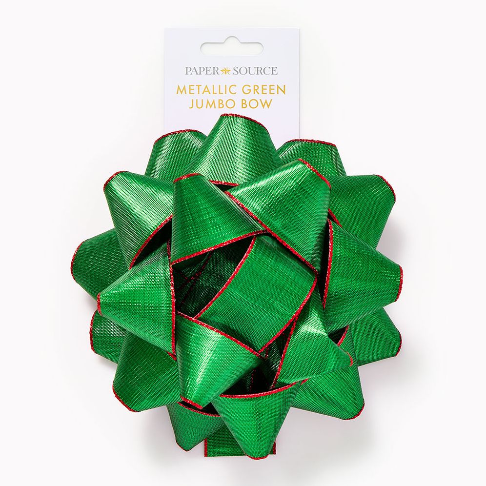 Metallic Green Jumbo Bow