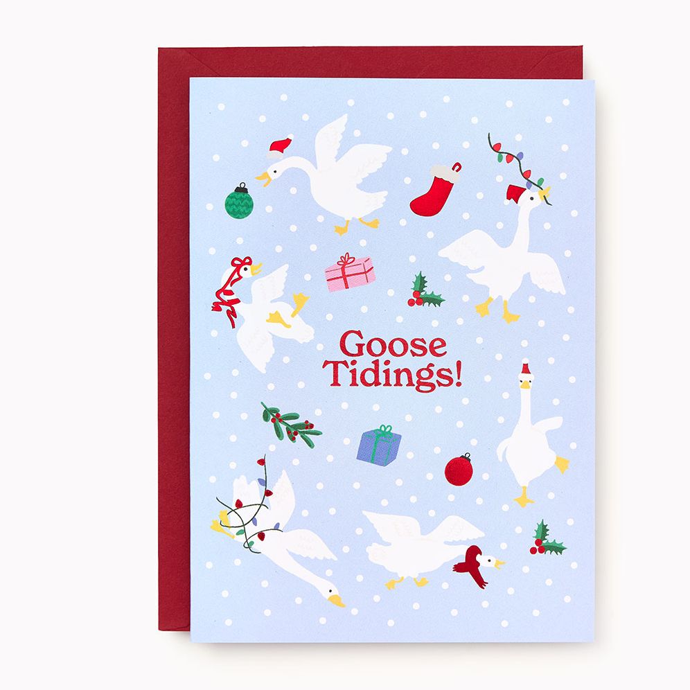 Goose Tidings Christmas Card