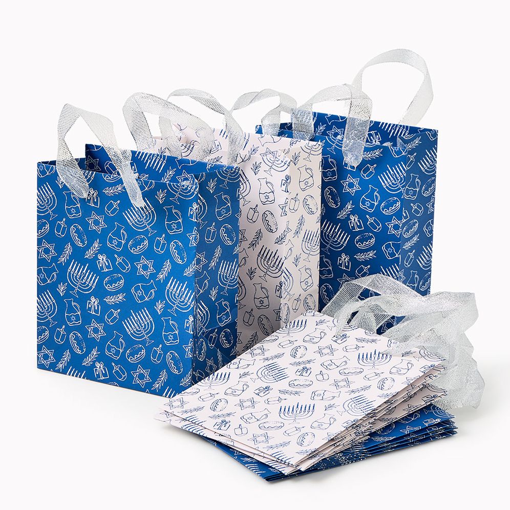 Assorted Hanukkah Treat Bags, Set of 8