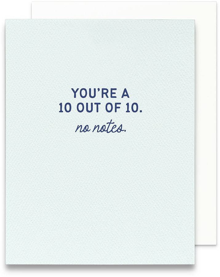 No Notes Love Card
