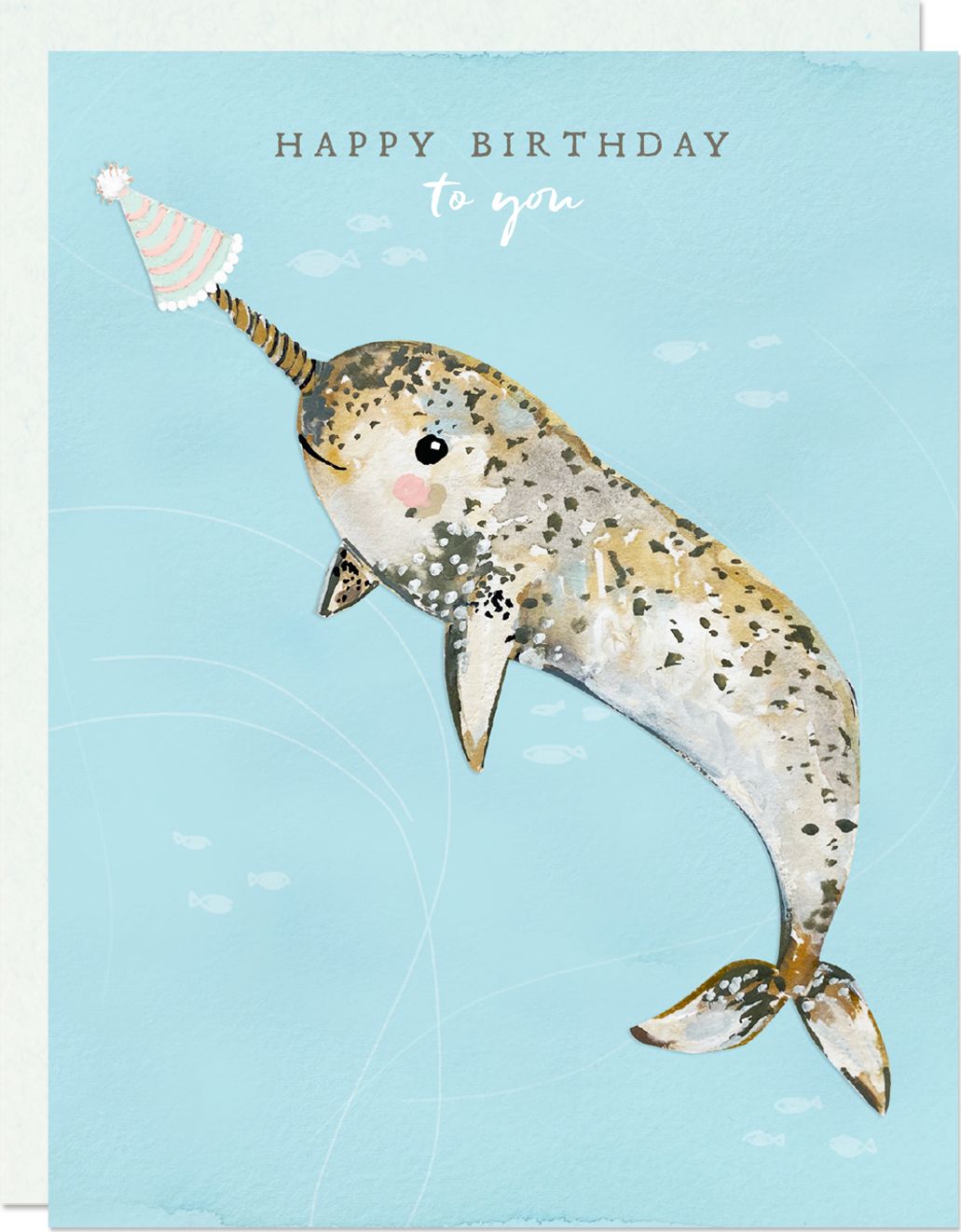 Narwhal Happy Birthday Card