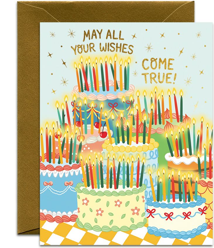 Many Wishes Birthday Card