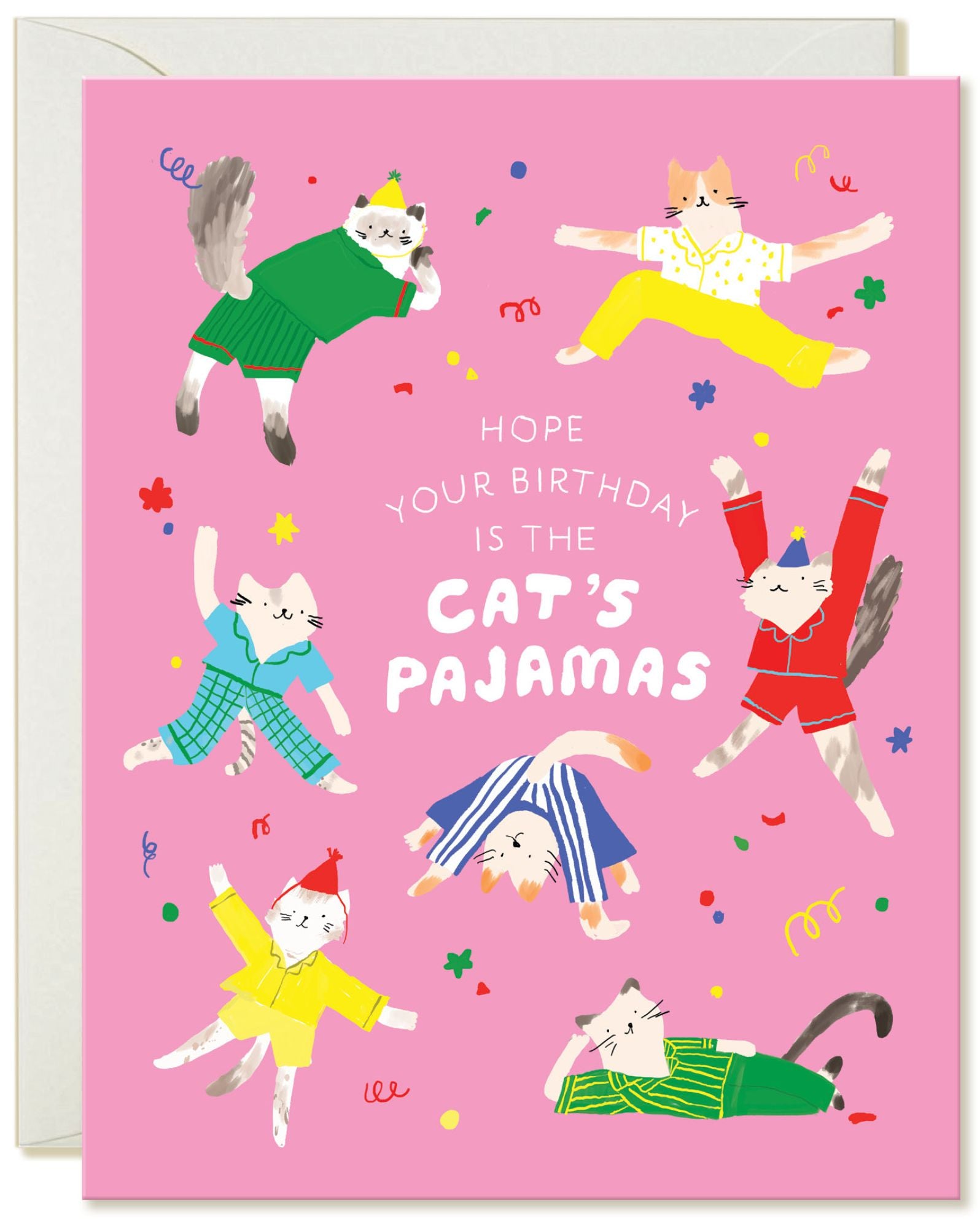 Cat's Pajamas Birthday Card