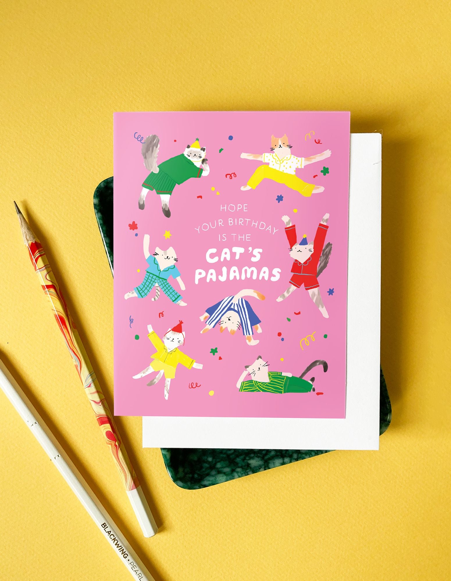 Cat's Pajamas Birthday Card