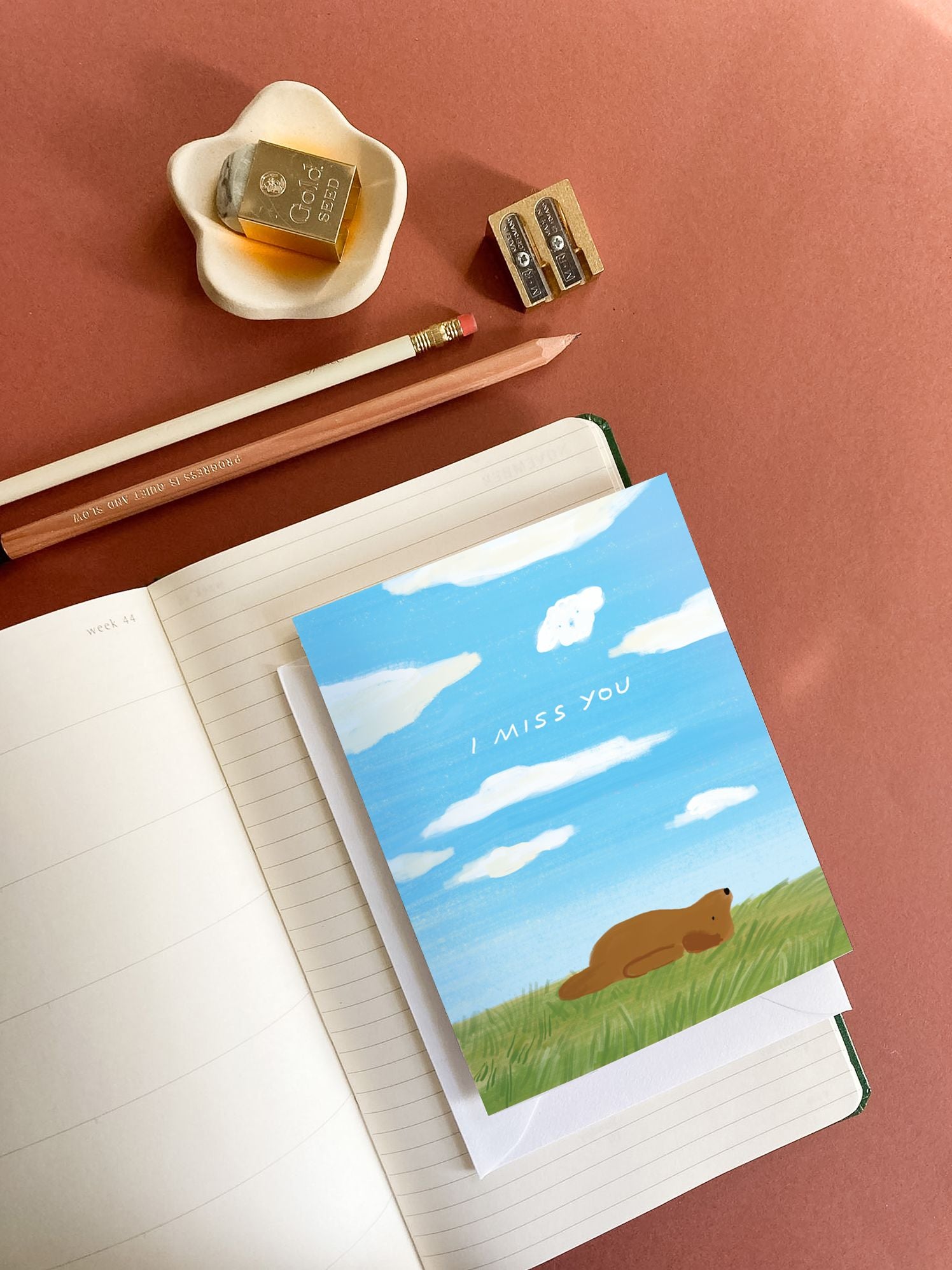 Dog Miss You Card
