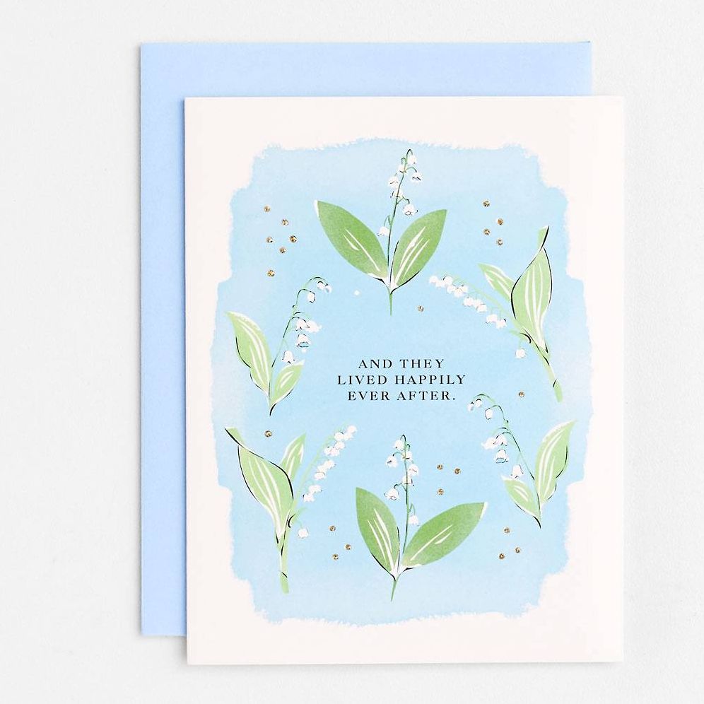 Lily of the Valley Wedding Card