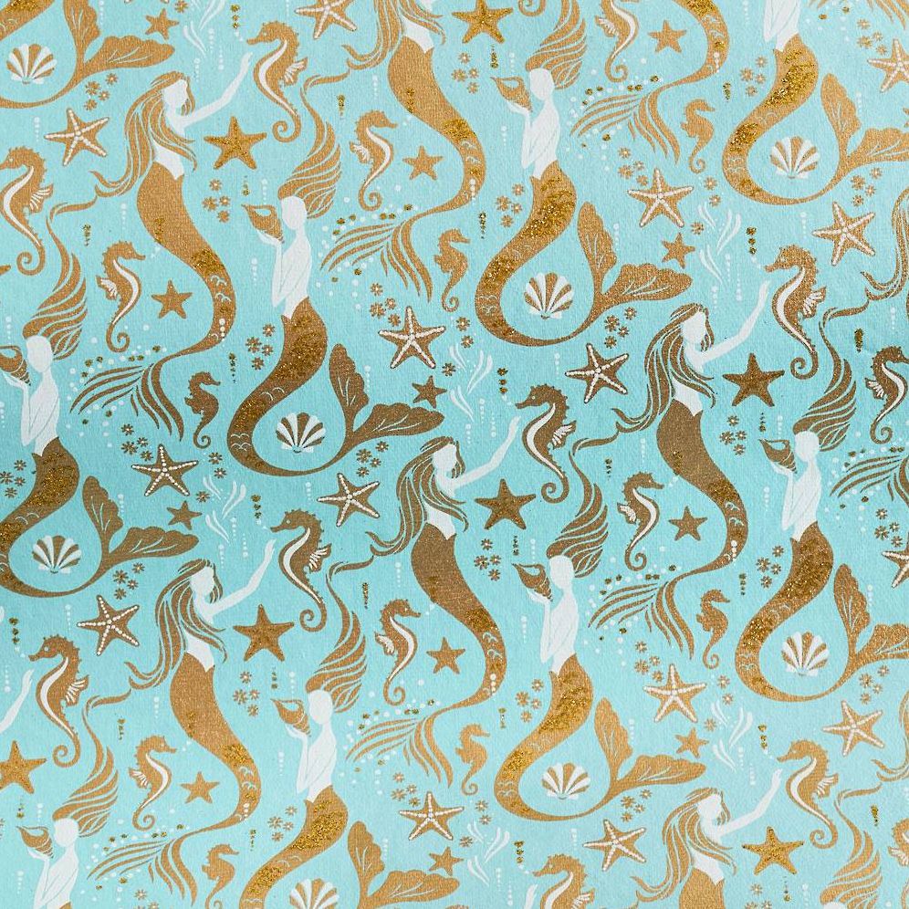 Gold Glitter Mermaids Handmade Paper | Paper Source