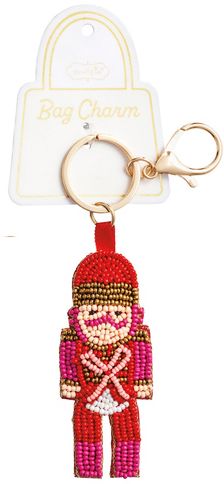 Nutcracker Beaded Bag Charm