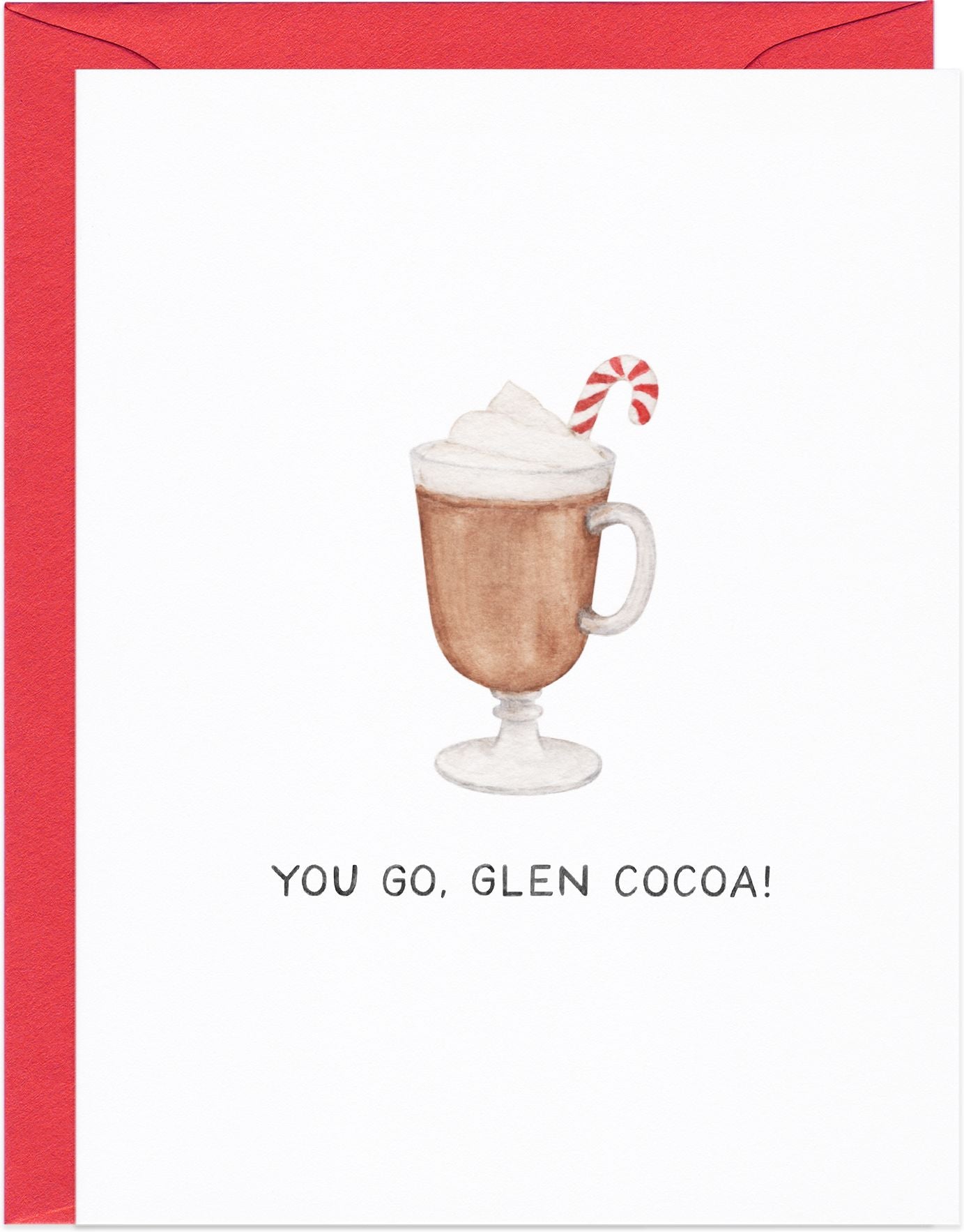 You Go Glen Cocoa Christmas Card