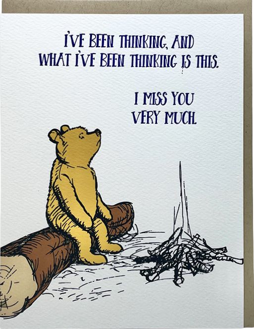 Pooh I Miss You Card