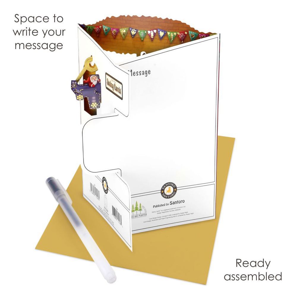 Toy Shop 3D Swing Christmas Card