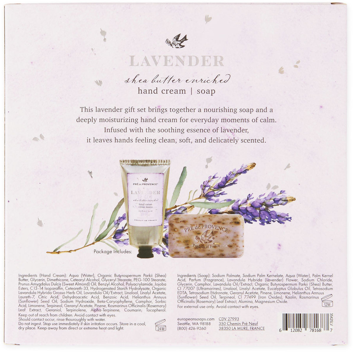 Lavender Hand Cream & Soap Set