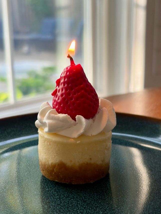 Strawberry Candles Set of 5