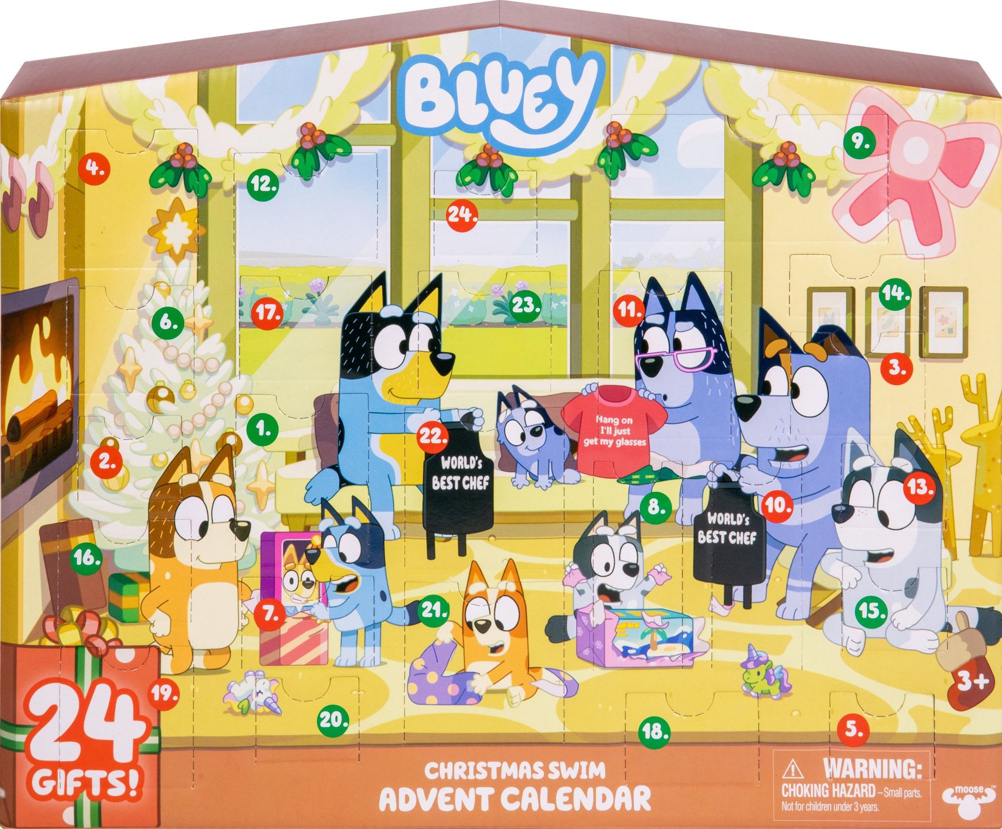 Bluey Christmas Swim Advent Calendar | Paper Source