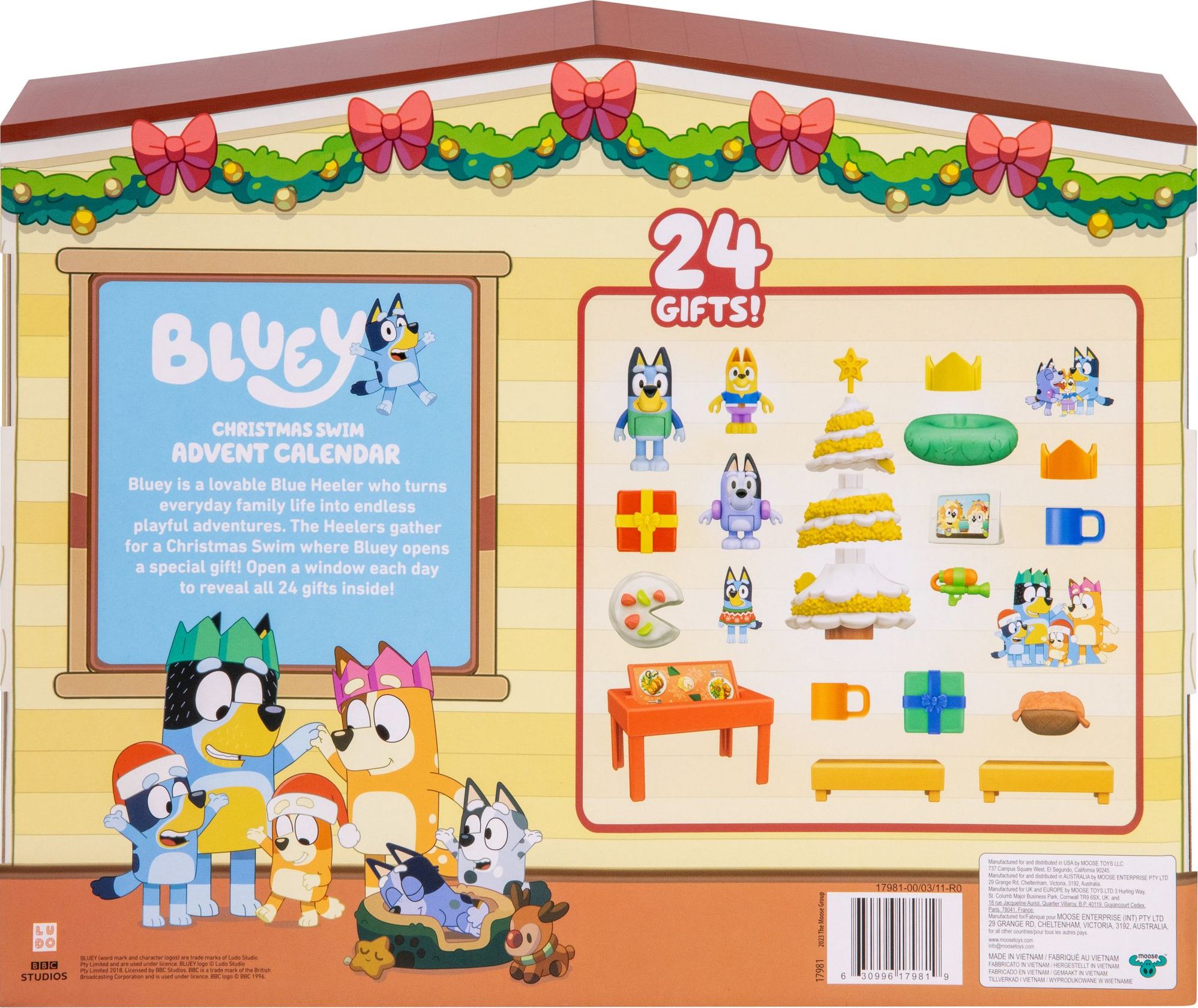 Bluey Christmas Swim Advent Calendar | Paper Source