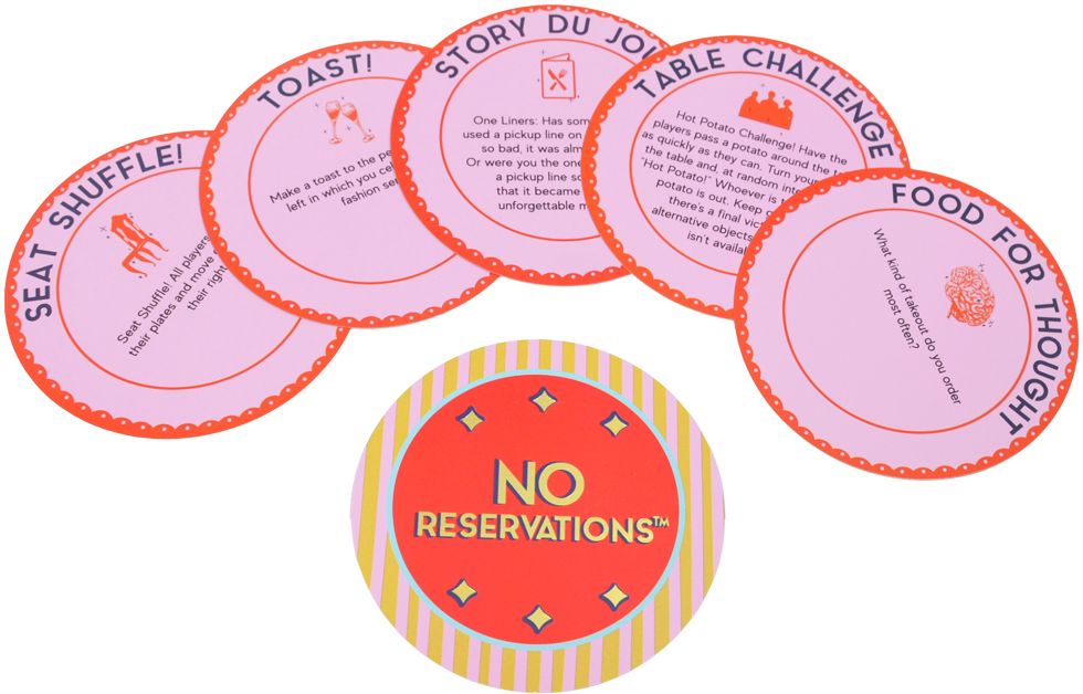 No Reservations Card Game