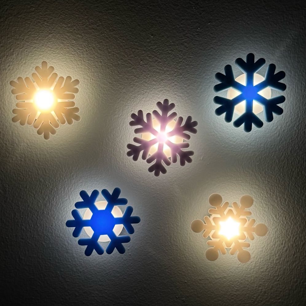 Snowflake Adhesive Lights