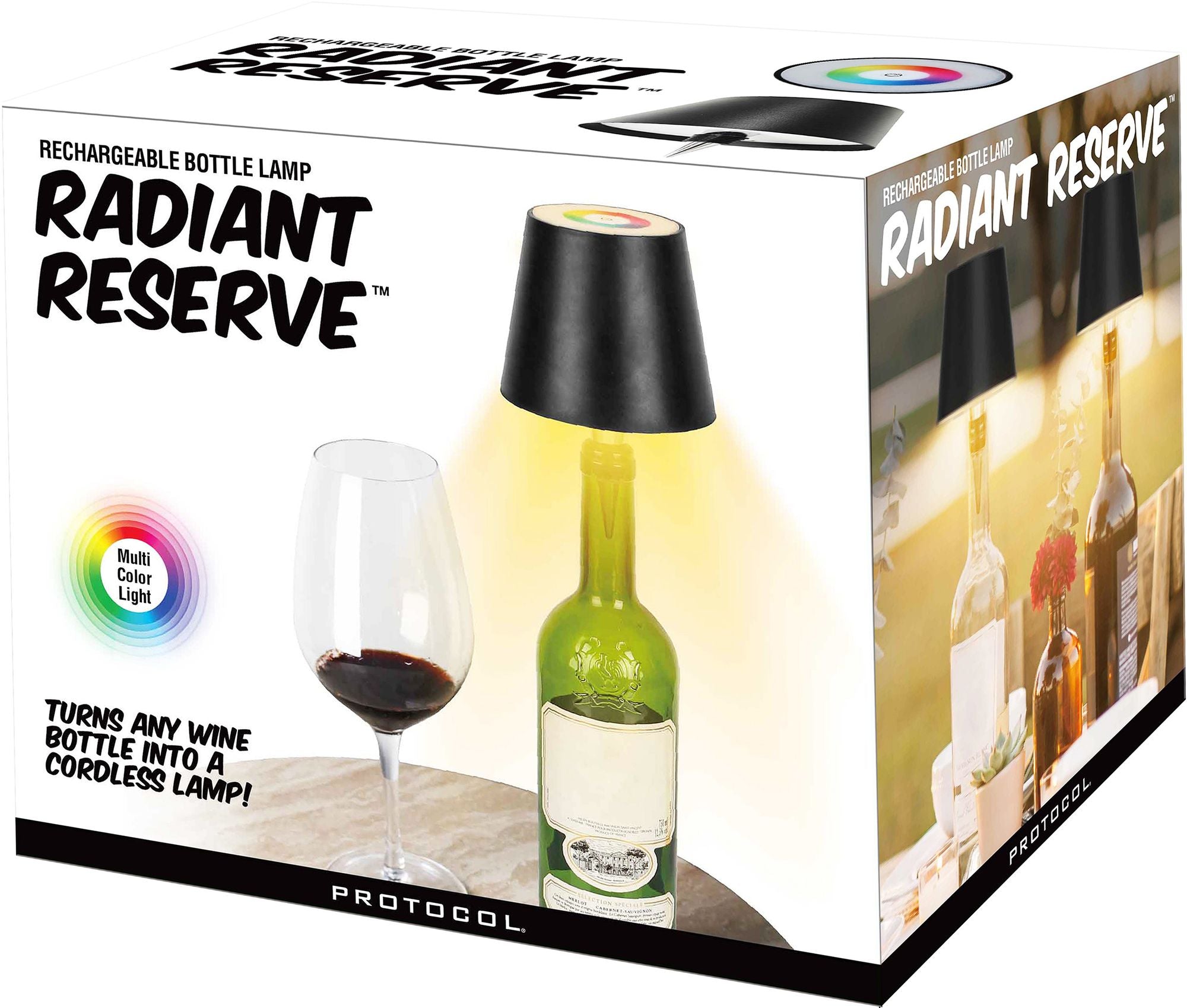 Wine Bottle Lamp with Wine Stopper | Paper Source