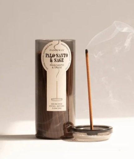 Palo Santo and Sage Incense in Glass Jar -100 Sticks