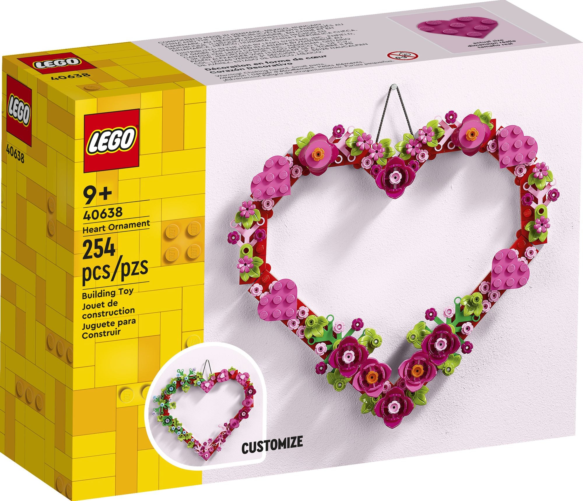LEGO Heart Ornament 40638