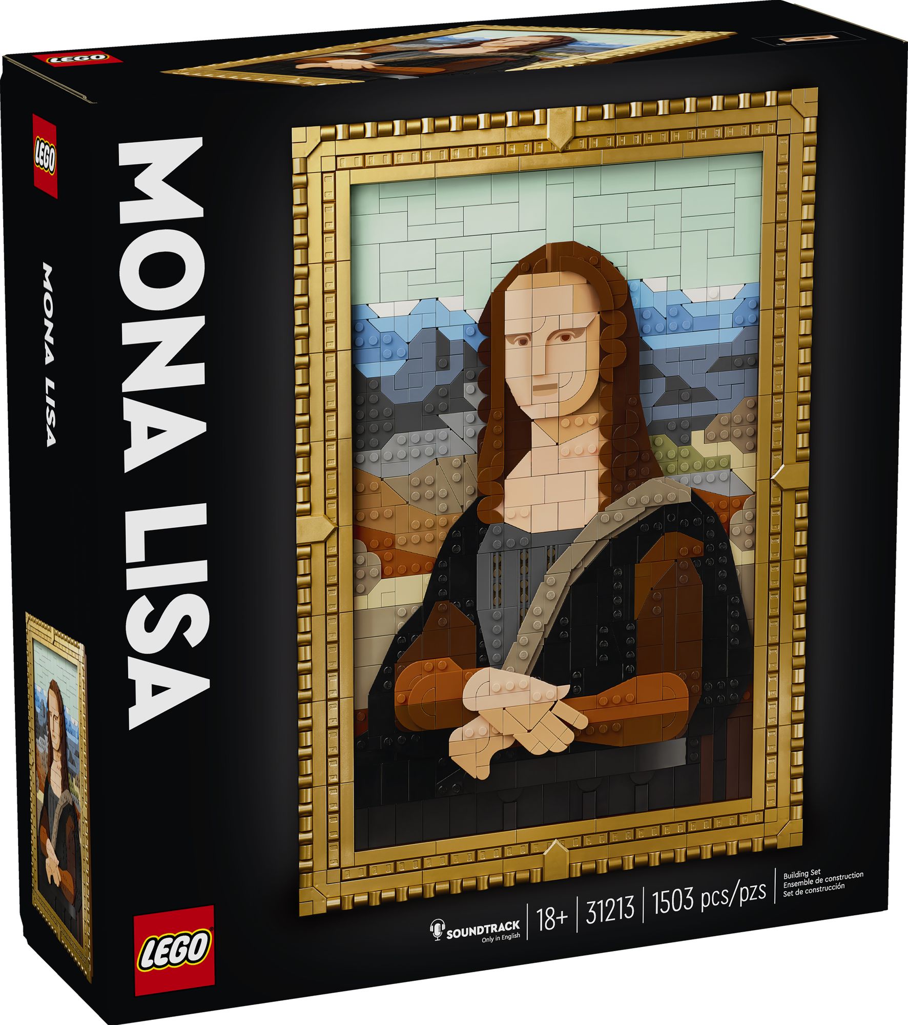 MONOCHROMATIC BLACK 4枚セット デスコア LEGO ART Mona Lisa 31213 | Paper Source