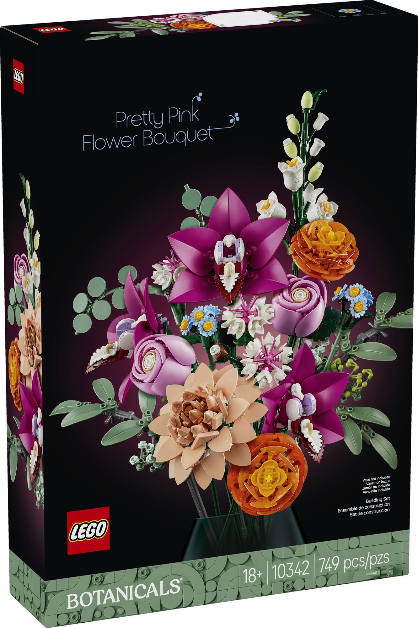 LEGO Botanicals Pretty Pink Flower Bouquet 10342