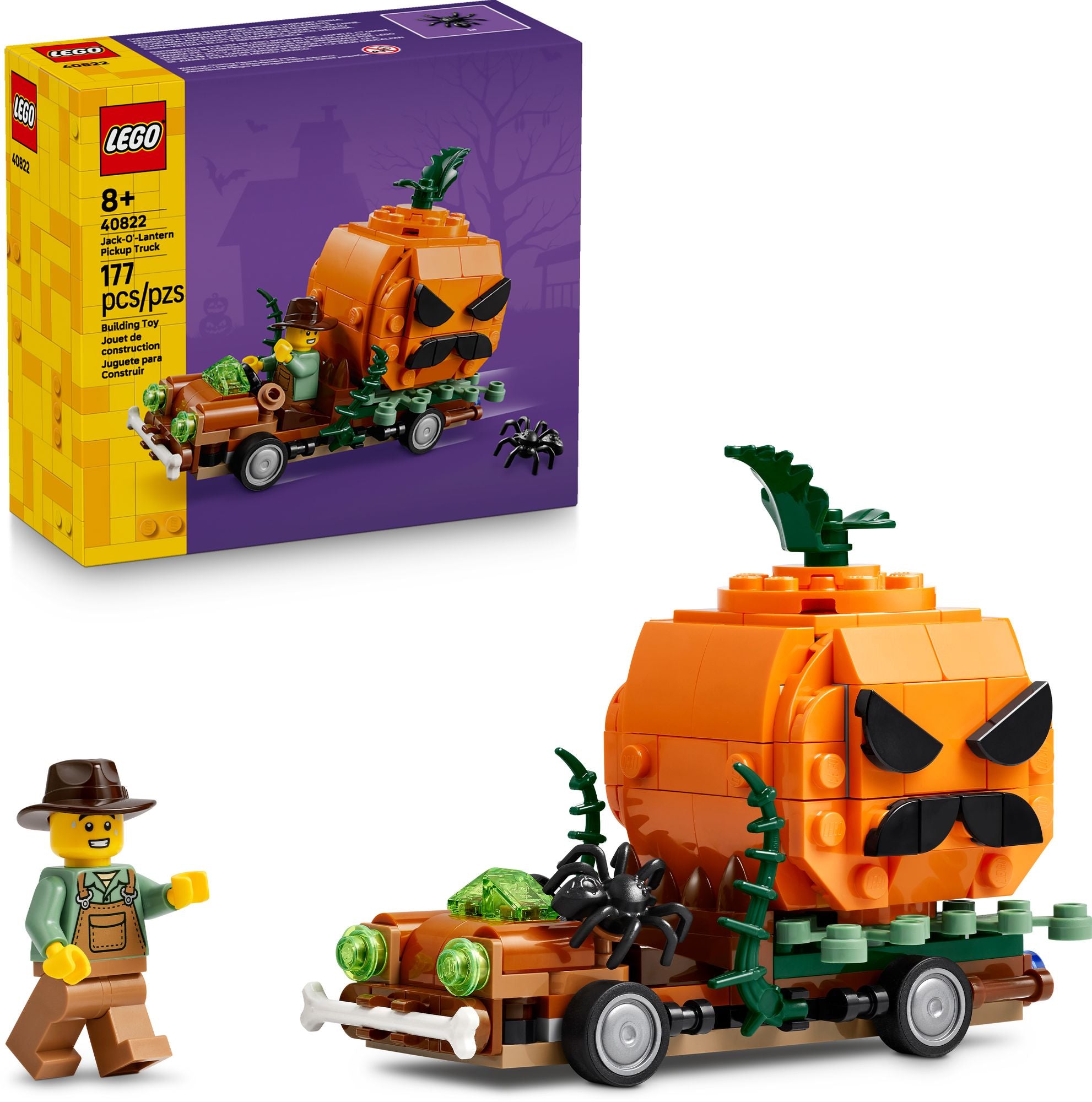LEGO Iconic Jack-O'-Lantern Pickup Truck 40822