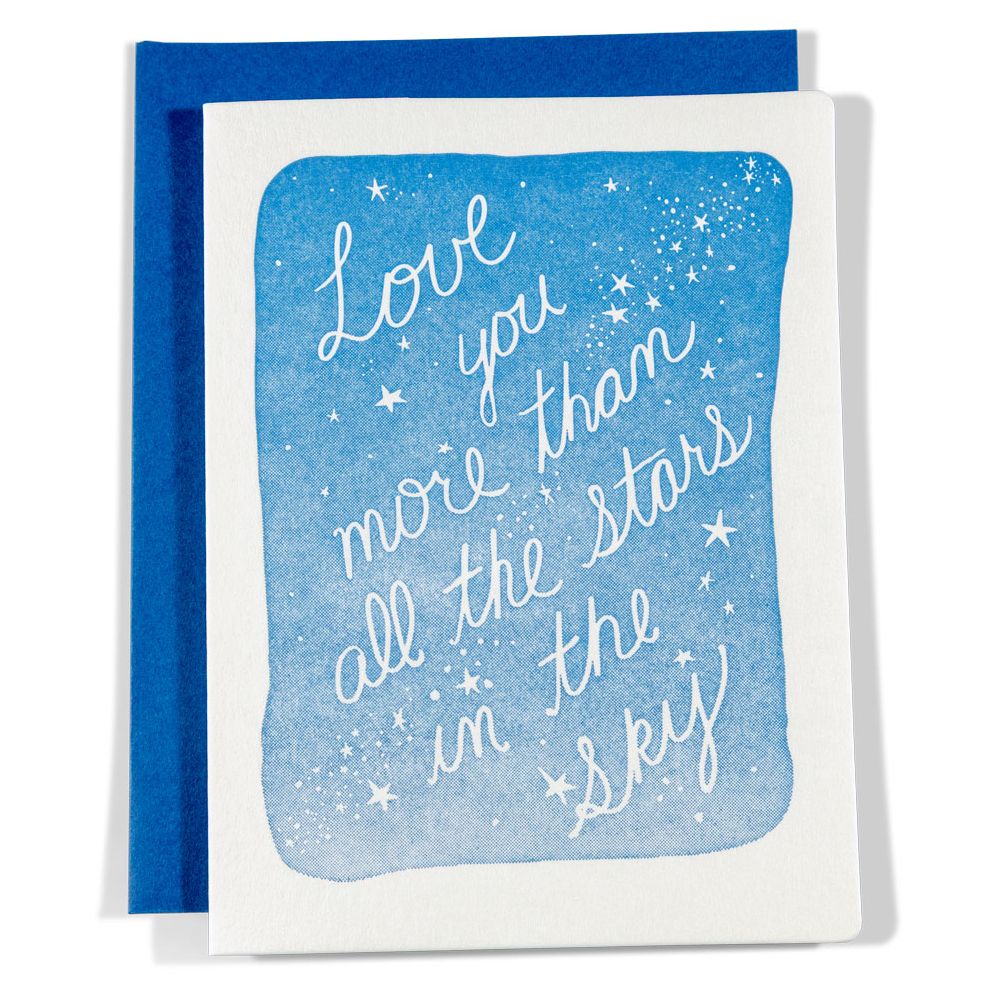 All The Stars In the Sky Love Card