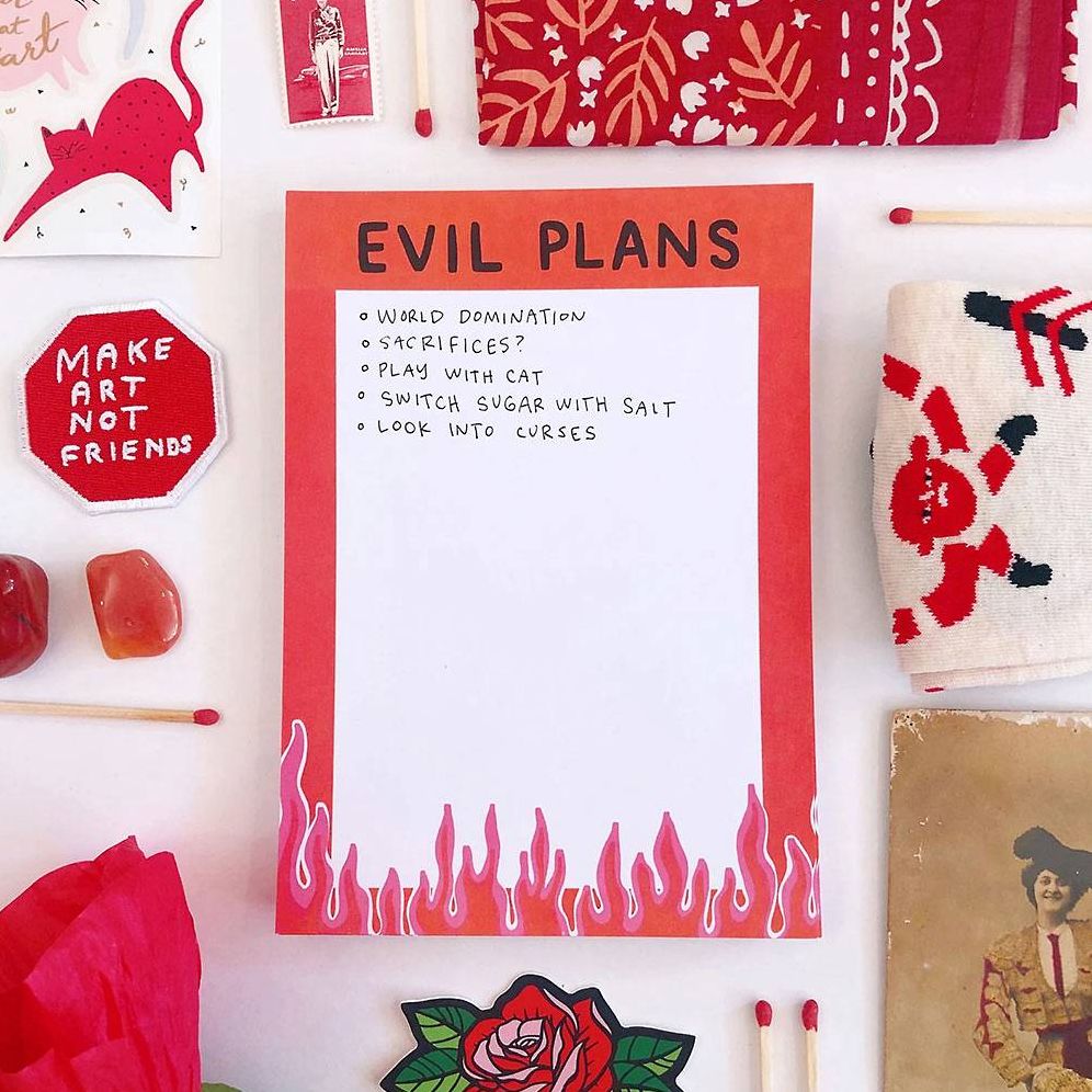 Evil Plans Notepad
