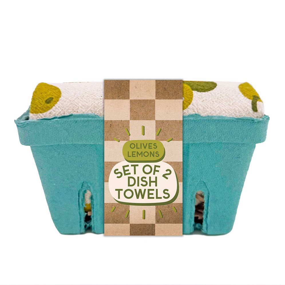 Olives and Lemons Tea Towel Set | Paper Source
