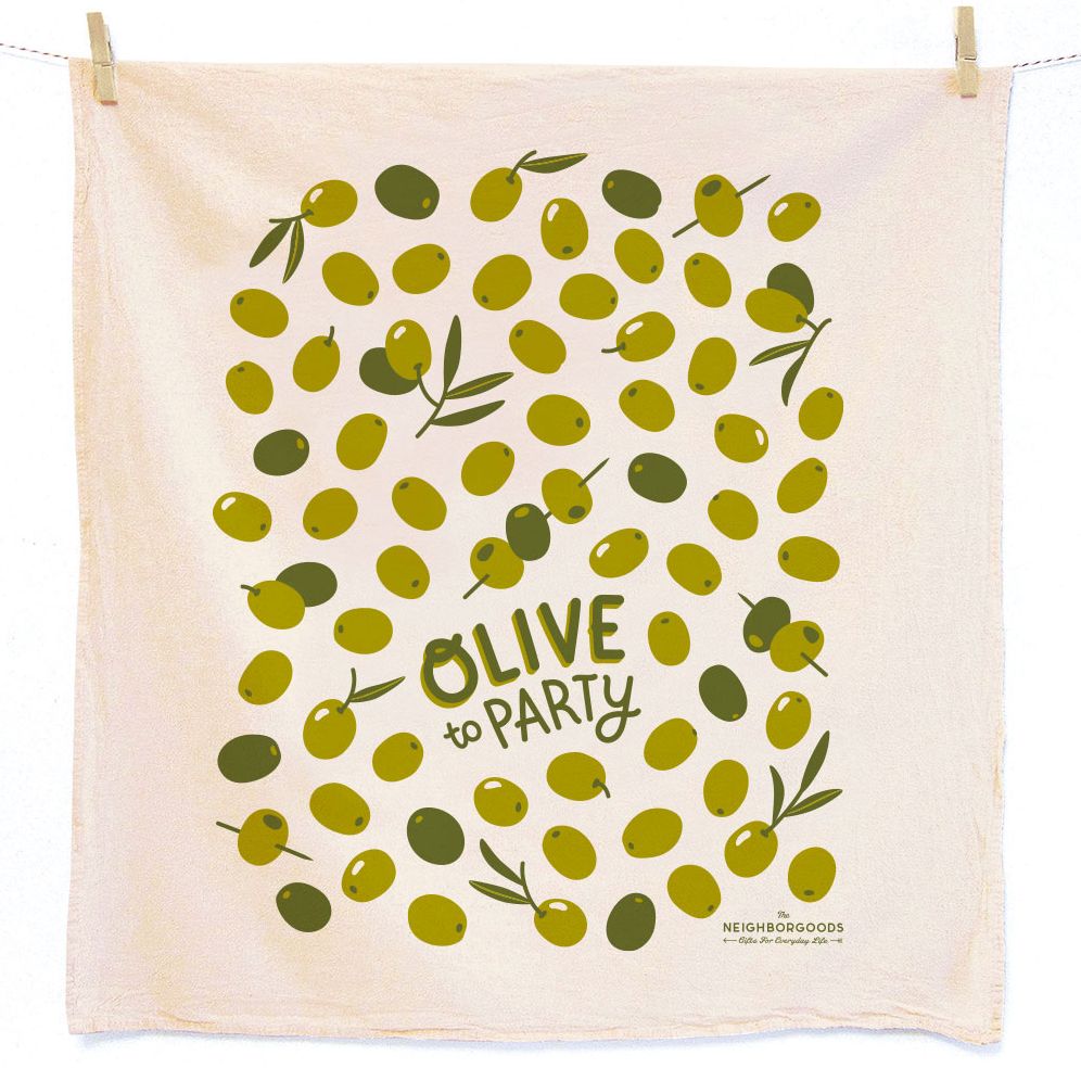 Olives and Lemons Tea Towel Set | Paper Source