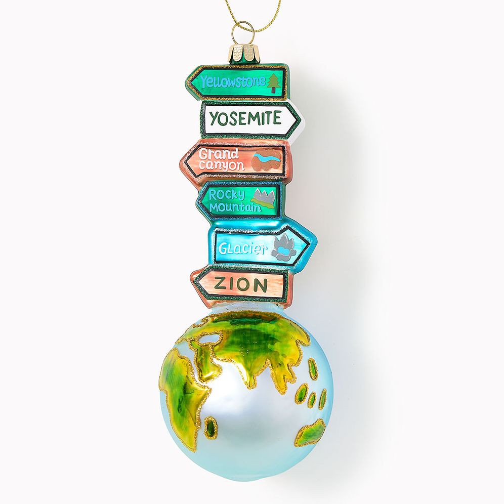 National Parks Glass Ornament