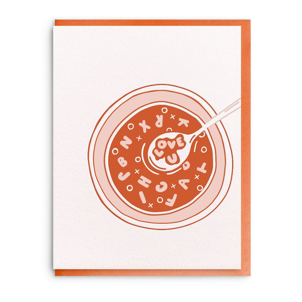 Alphabet Soup Love Card