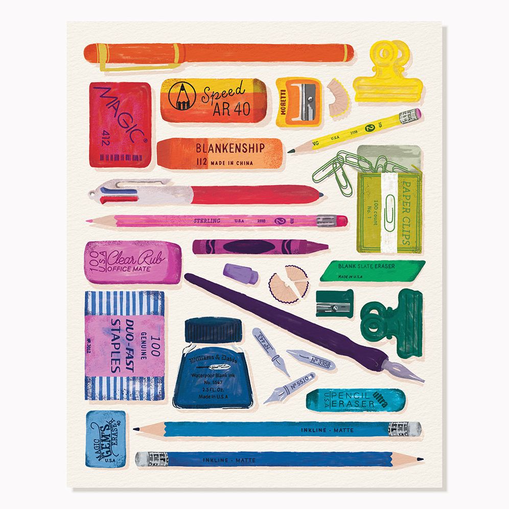 Writing Collection 8x10 Art Print