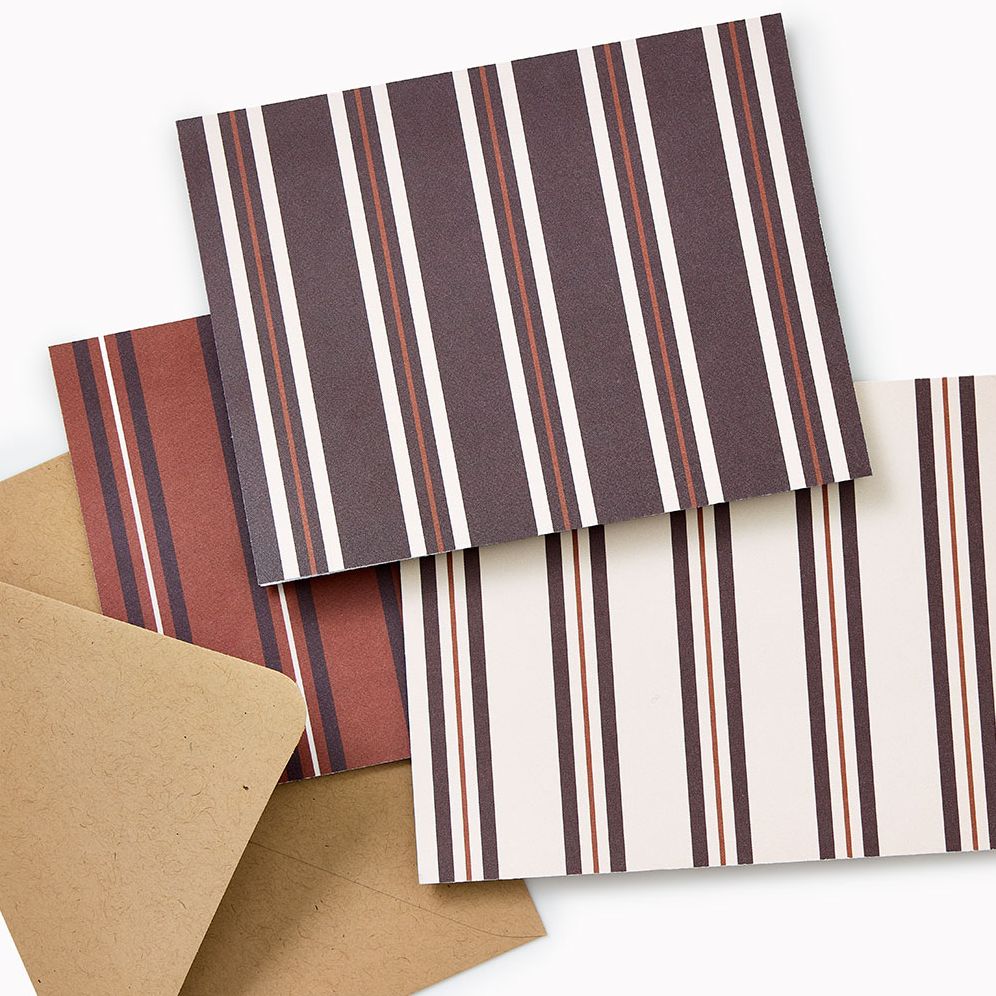 Chocolate Stripes A2 Stationery Set
