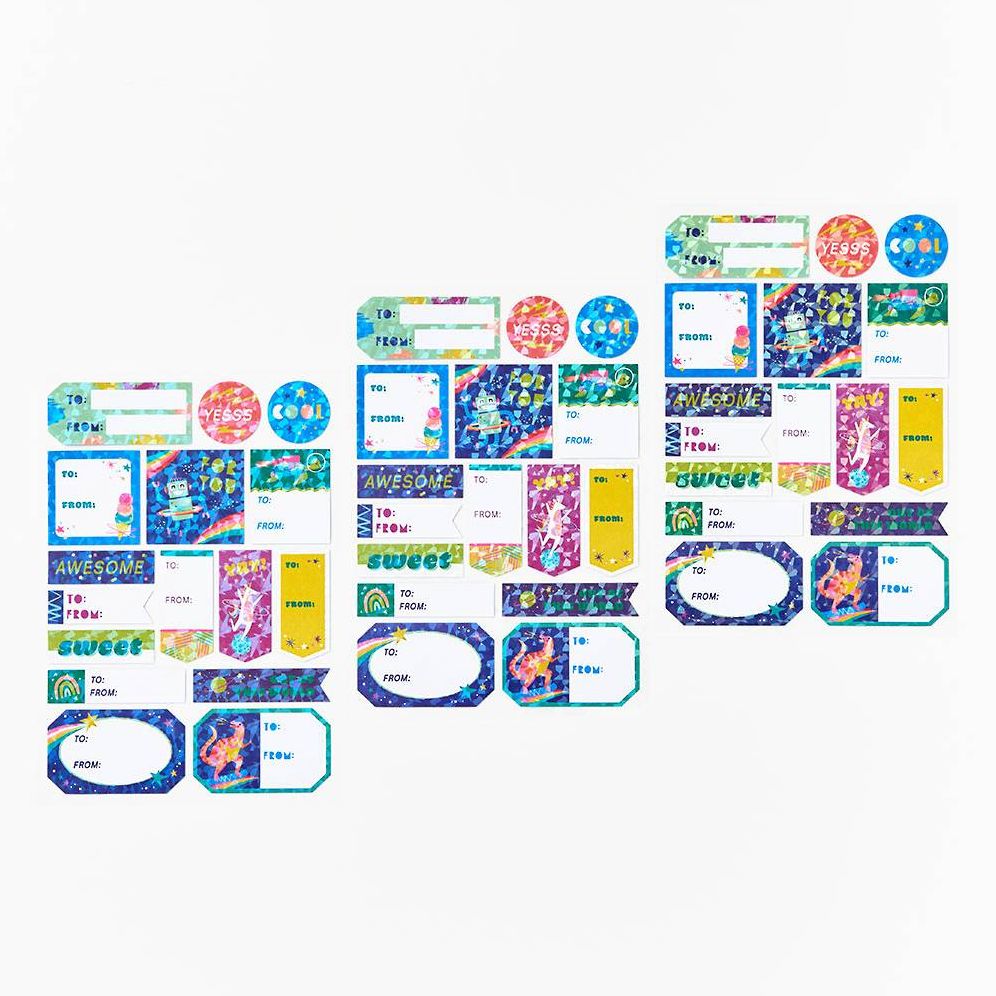 Bright Critter Gift Labels