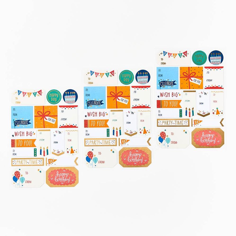 Happy Birthday Gift Labels