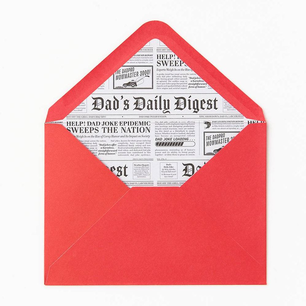 Front Page News Father's Day Card
