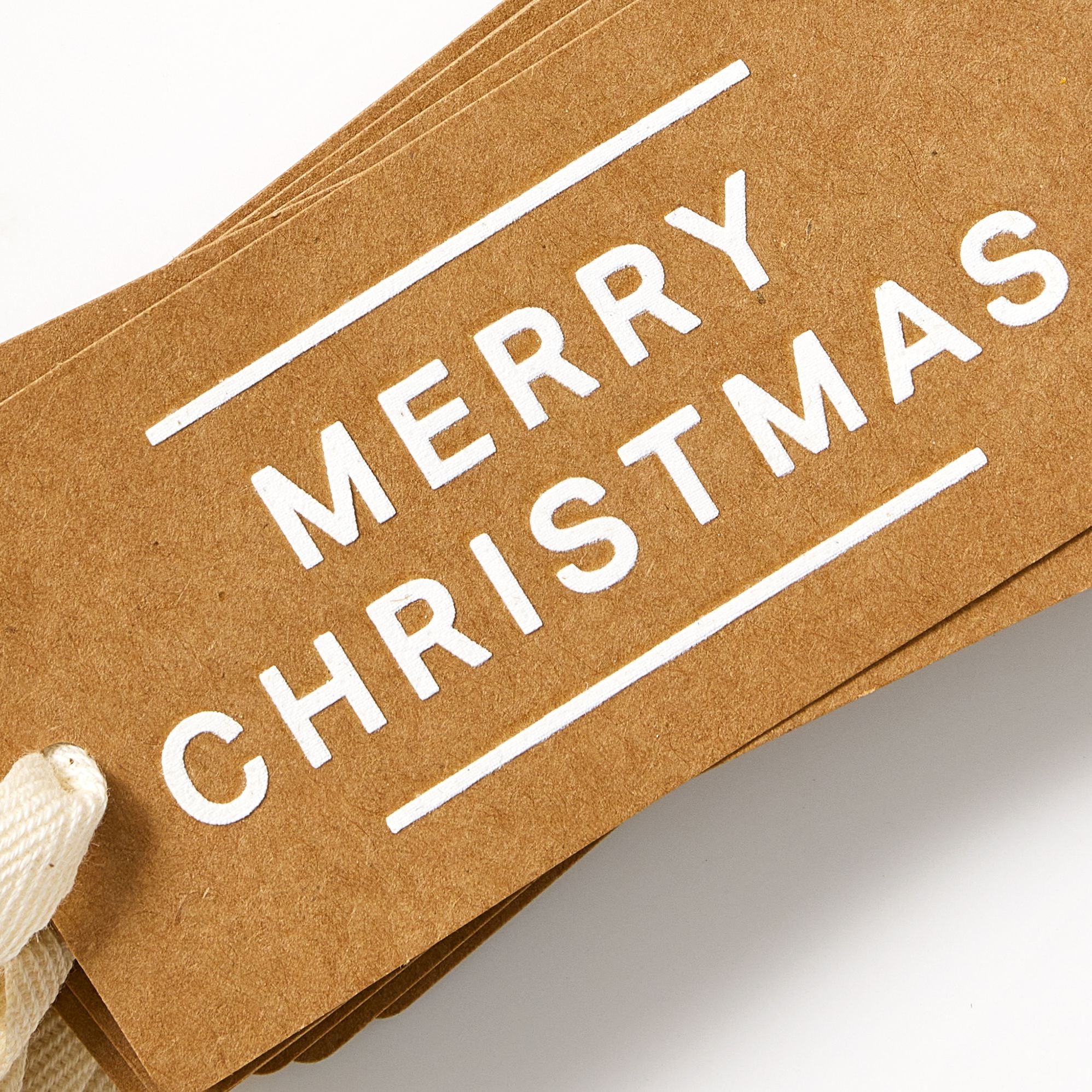 Kraft Merry Christmas Gift Tags