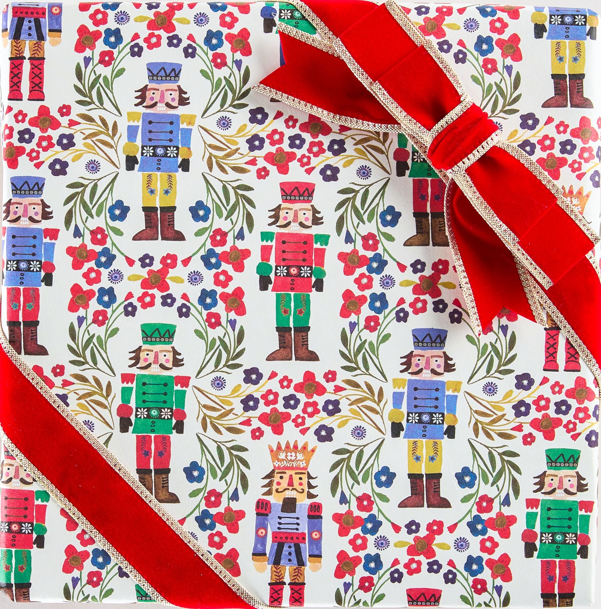Christmas Nutcracker Flat Wrap