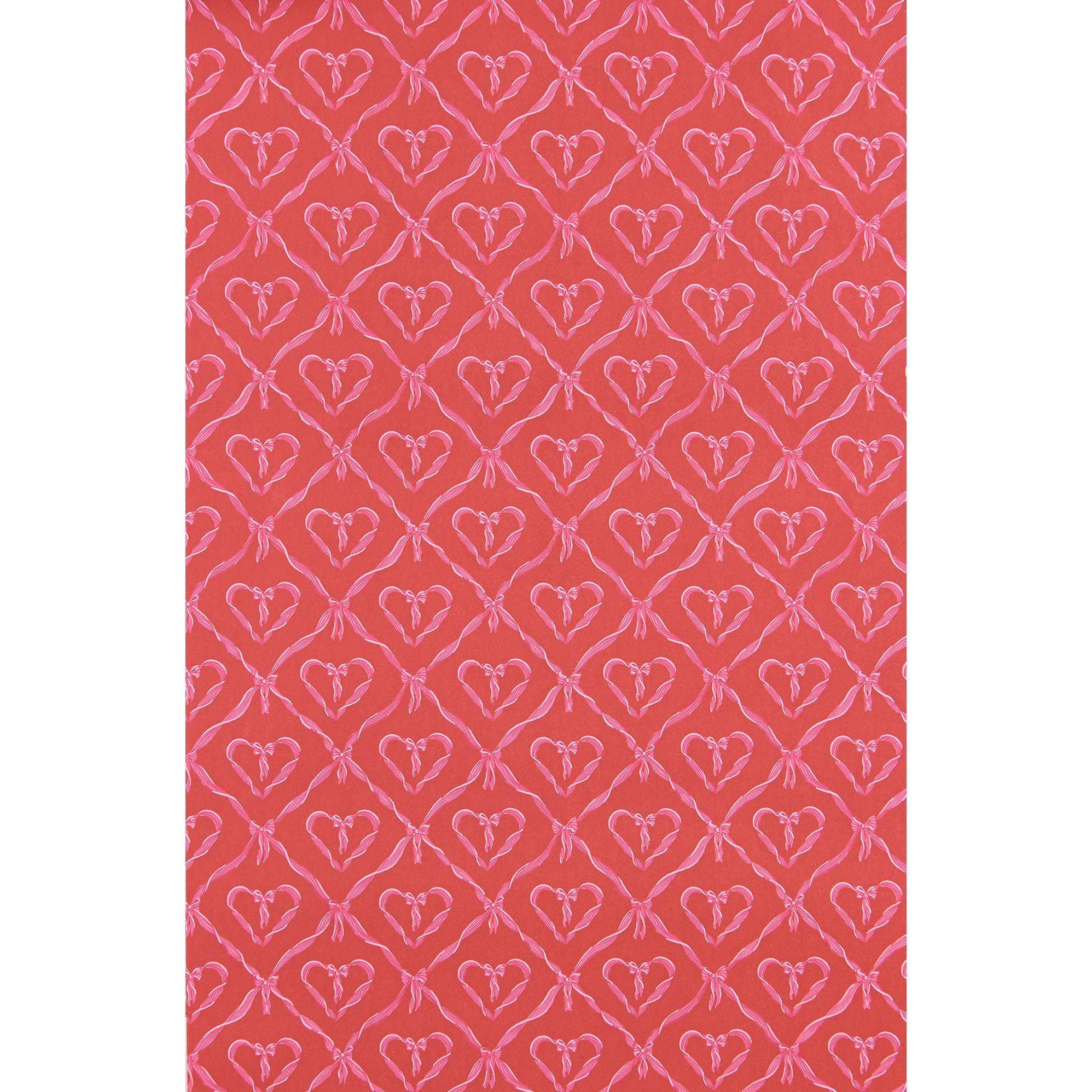 Ribbon Hearts Flat Wrap