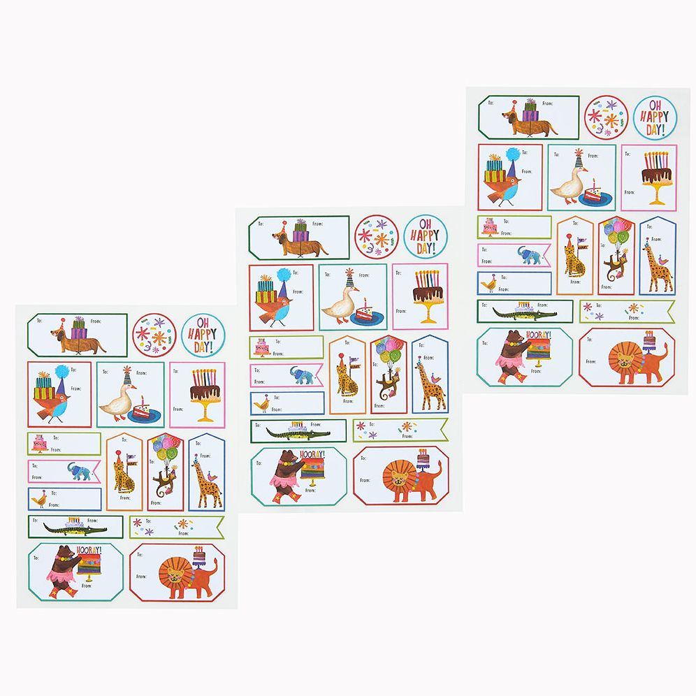 Takes The Cake Animal Gift Labels