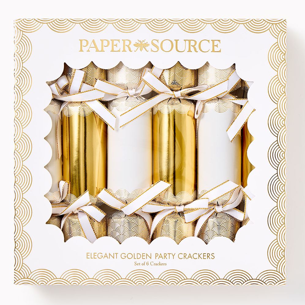 Golden Party Crackers Set of 6